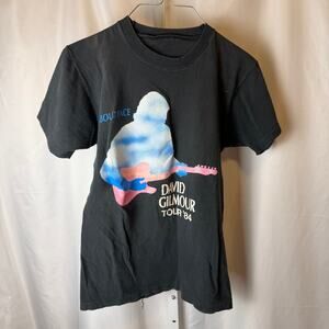 Vintage 1984 David Gilmour Tour T-Shirt About Face Pink Floyd Era VTG S Band Tee